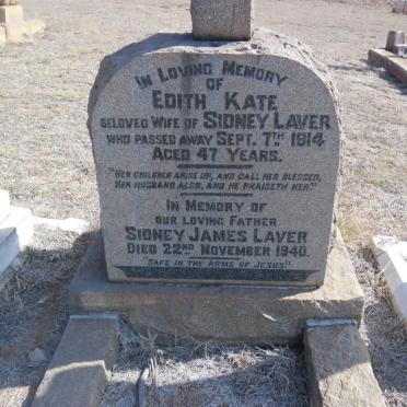 LAVER Sidney James -1940 &amp; Edith Kate -1914