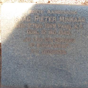 MINNAAR Isaac Pieter 1865-1948