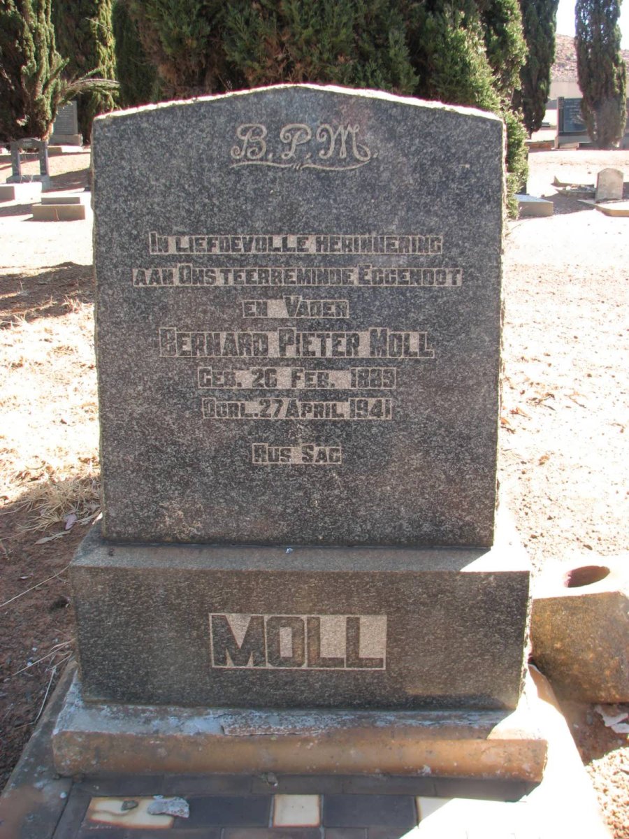 MOLL Bernard Pieter 1889-1941