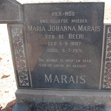 MARAIS Hermanus I.J. 1882-1956 & Maria Johanna nee DE BEER 1887-1971 #2