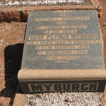 MYBURGH Gert Petrus 1859-1936