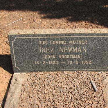 NEWMAN Inez nee VOORTMAN 1890-1952