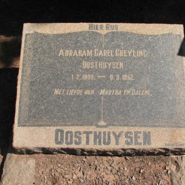 OOSTHUYSEN Abraham Carel Greyling 1898-1952