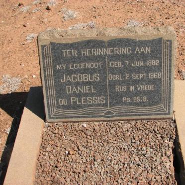 PLESSIS Jacobus Daniel, du 1882-1968