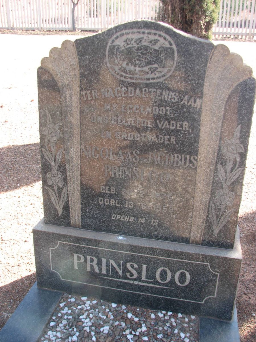 PRINSLOO Nicolaas Jacobus 1876-1959