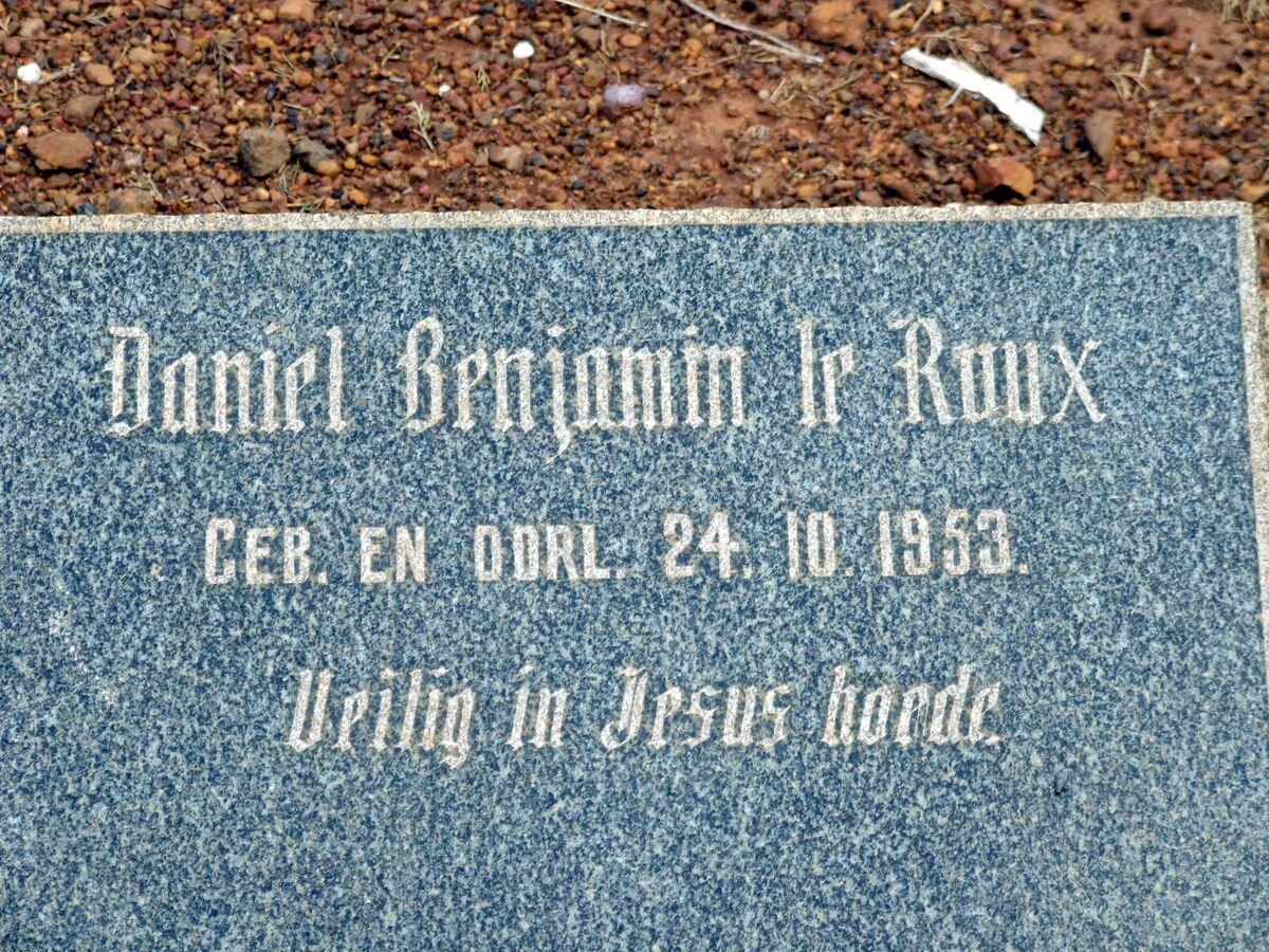 ROUX Daniel Benjamin, le 1953-1953