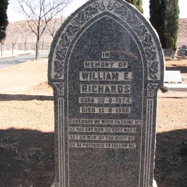 RICHARDS William E. 1874-1959