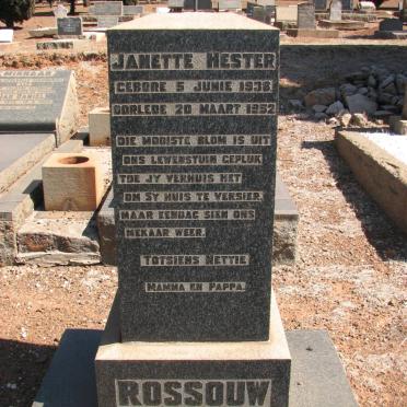ROSSOUW Janette Hester 1938-1952