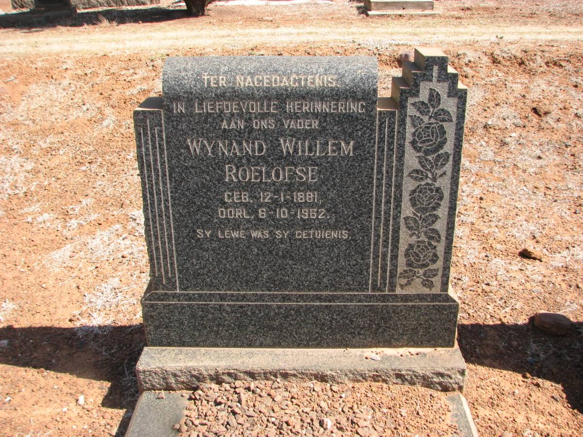 ROELOFSE Wynand Willem 1881-1962