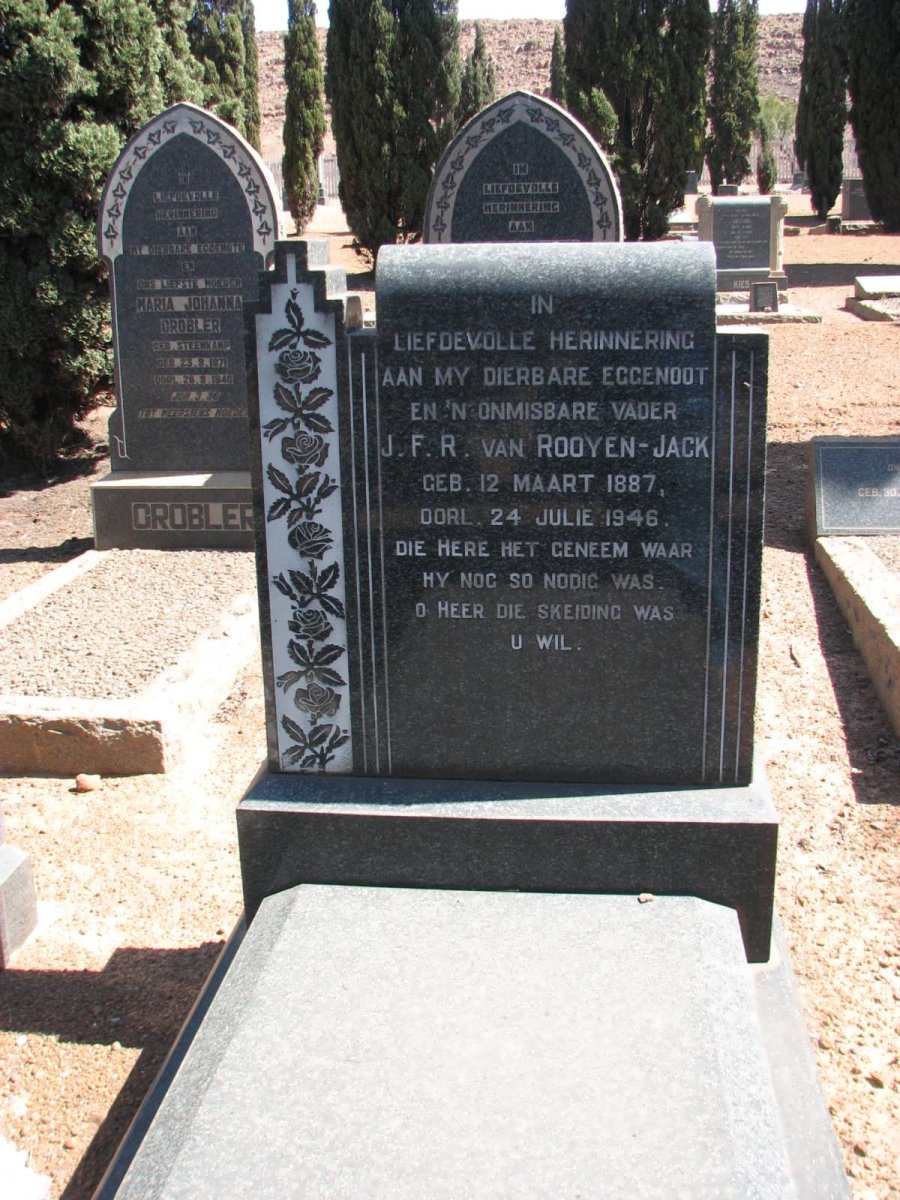 ROOYEN J.F.R., van 1887-1946