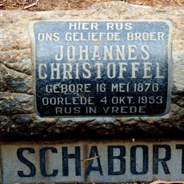SCHABORT Johannes Christoffel 1876-1953