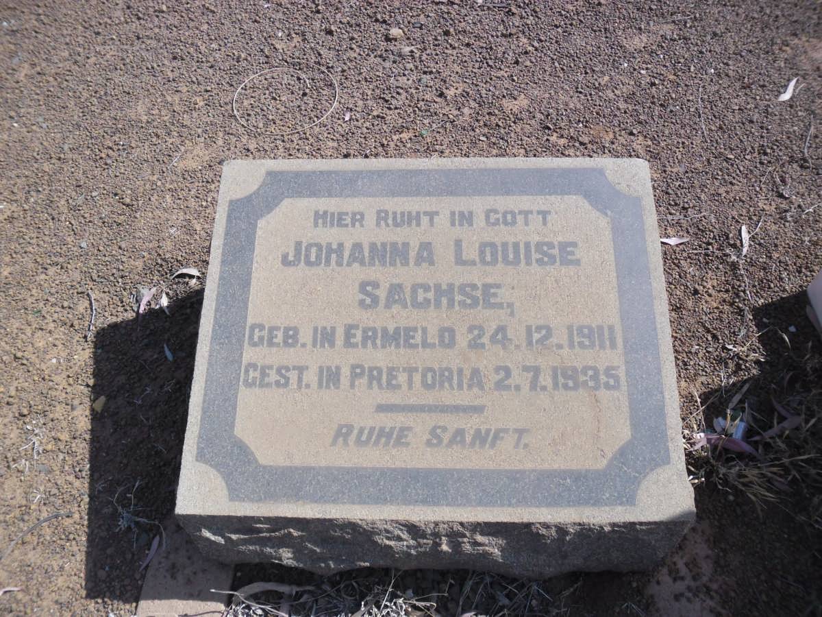 SACHSE Johanna Louise 1911-1935