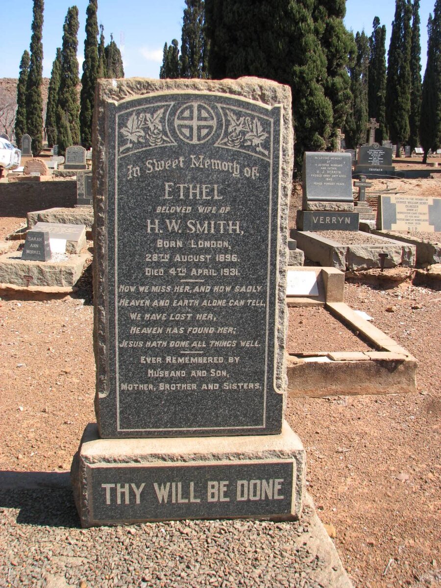 SMITH Ethel 1896-1931