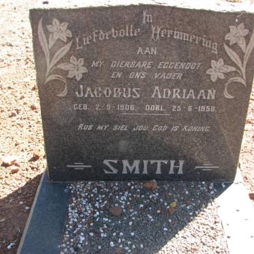 SMITH Jacobus Adriaan 1906-1959