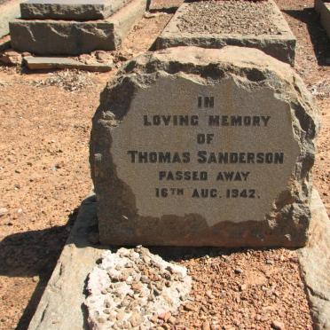 SANDERSON Thomas -1942