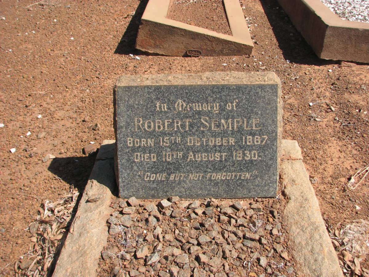 SEMPLE Robert 1867-1930
