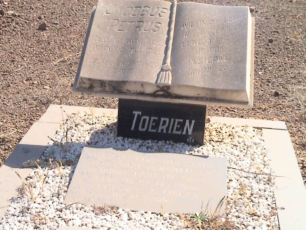 TOERIEN Jacobus Petrus 1859-1920