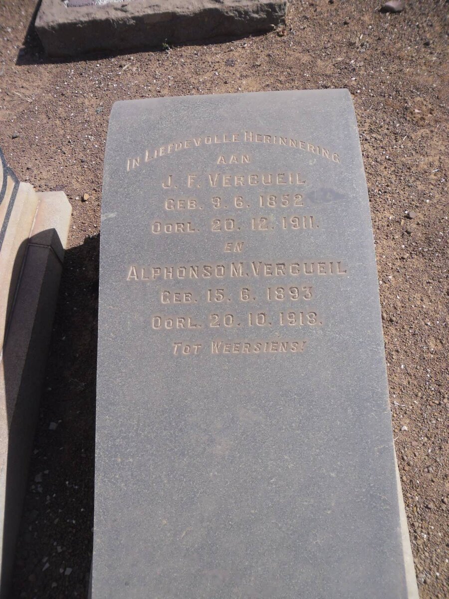 VERCUEIL J.F. 1852-1911 :: VERCUEIL Alphonso M. 1893-1918