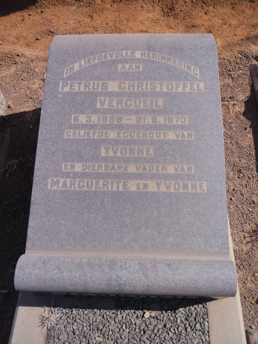 VERCUEIL Petrus Christoffel 1886-1973