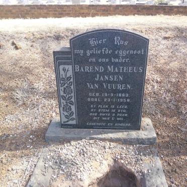 VUUREN Barend Matheus, Jansen van 1883-1958
