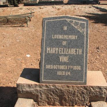 VINE Mary Elizabeth -1936