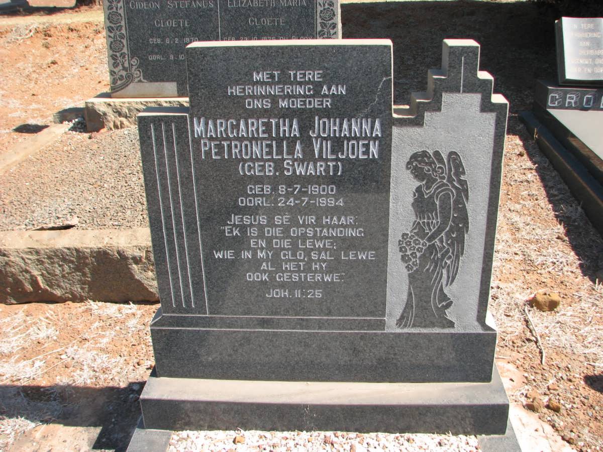 VILJOEN Margaretha Johanna Petronella nee SWART 1900-1994