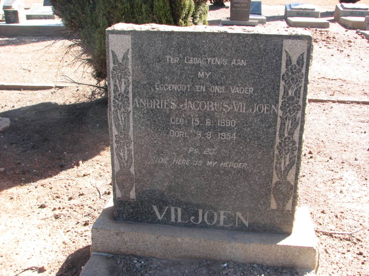 VILJOEN Andries Jacobus 1890-1954