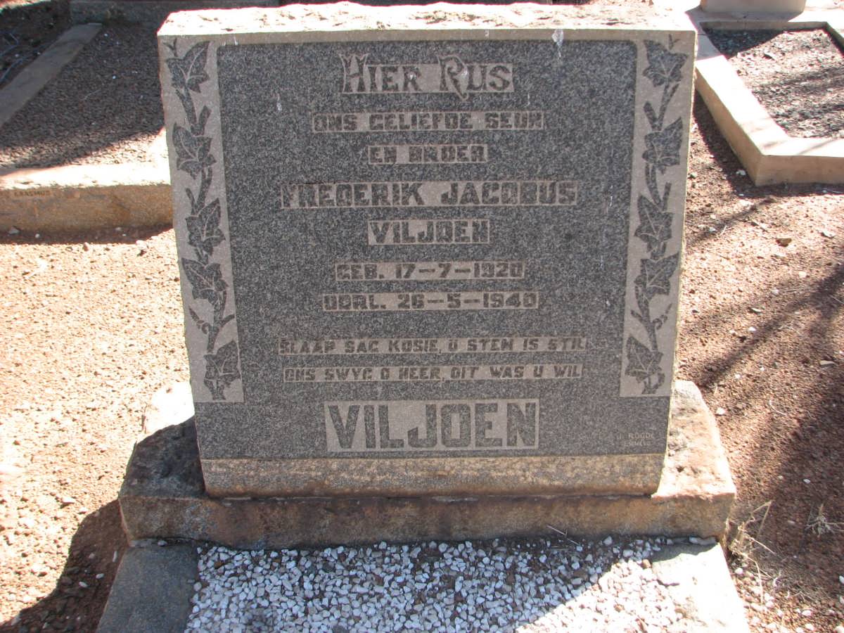 VILJOEN Frederik Jacobus 1920-1940