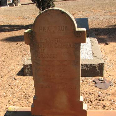 WET Elizabeth Johanna Catharina, de nee DROSKIE 1872-1950