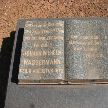 WASSERMANN Johann Wilhelm 1873-1949