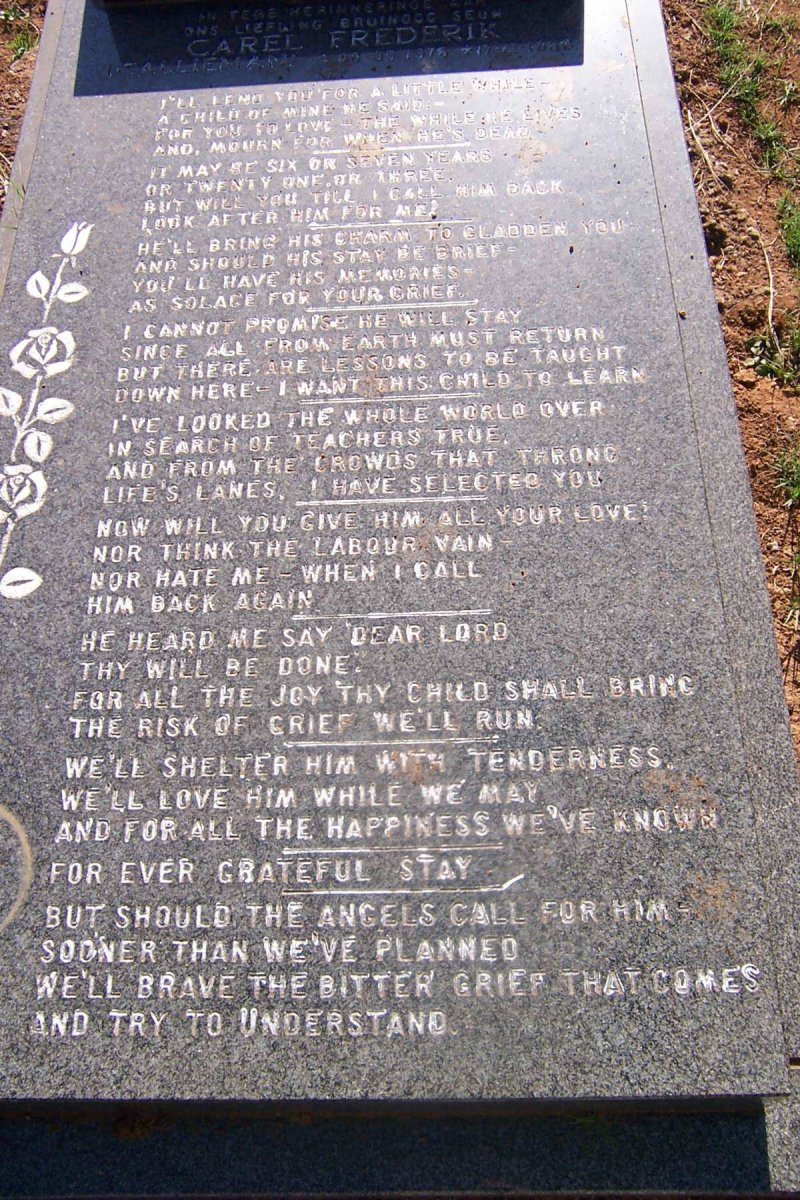 MYBURGH Carel Frederik  1976-1986