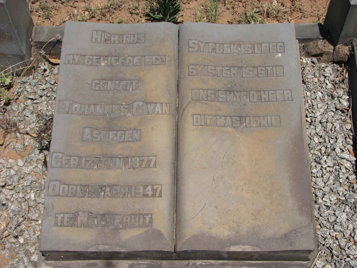 ASWEGEN Johannes C., van 1877-1947