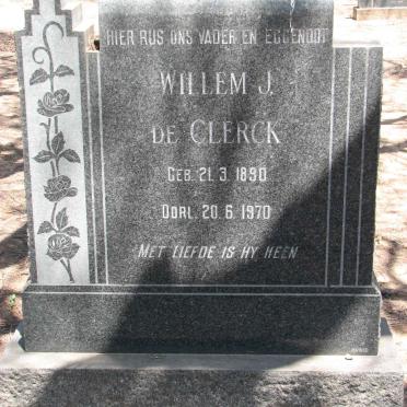 CLERCK Willem J., de 1890-1970