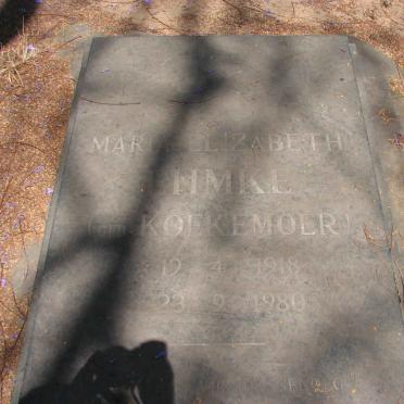 EHMKE Maria Elizabeth nee KOEKEMOER 1918-1980