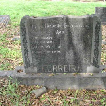 FERREIRA Ignatius Wilhelm ?-1960