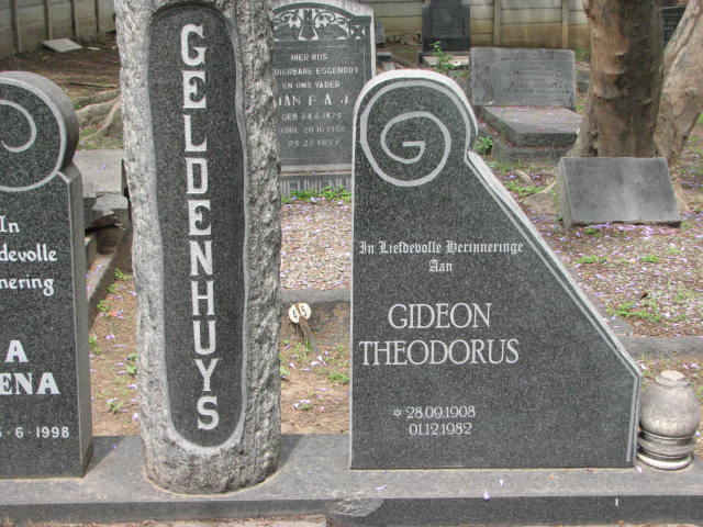 GELDENHUYS Gideon Theodorus 1908-1982