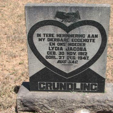 GRUNDLING Lydia Jacoba 1912-1947