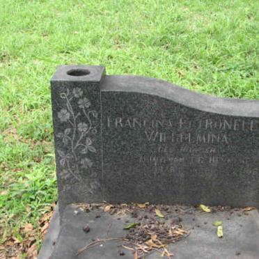 HEYNEKE Francina Petronella Wilhelmina nee BURGER -1960