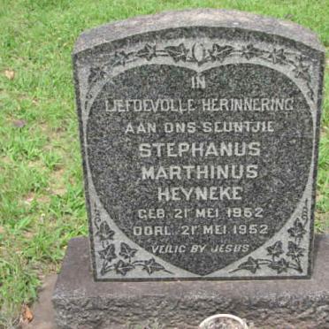 HEYNEKE Stephanus Marthinus 1952-1952