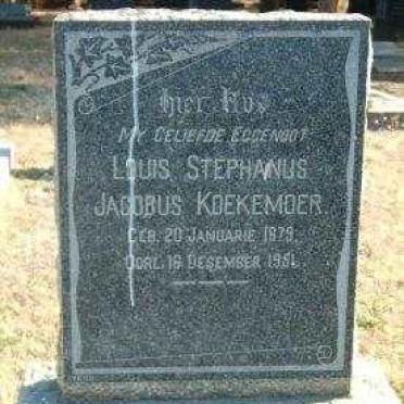 KOEKEMOER Louis Stephanus Jacobus 1879-1951