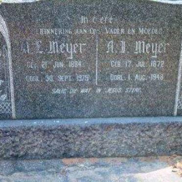 MEYER ?.L.1884-1975 &amp; A.J. 1872-1948