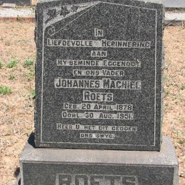 ROETS Johannes Machiel 1878-1951