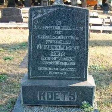 ROETS Johannes Machiel 1878-1851