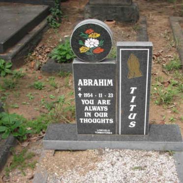 TITUS Abrahim -1954