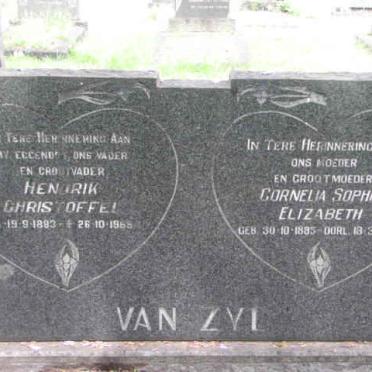ZYL Hendrik Christoffel, van 1883-1968 &amp; Cornelia Sophia Elizabeth 1885-1976