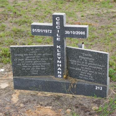 KLEYNHANS Cecile 1972-2006