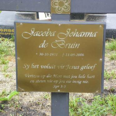 BRUIN Jacoba Johanna, de 1931-2006