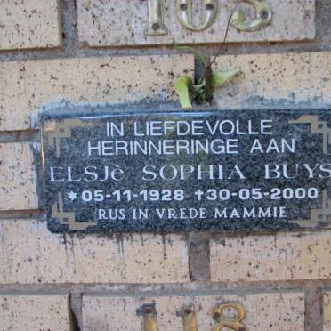 BUYS Elsjé Sophia 1928-2000