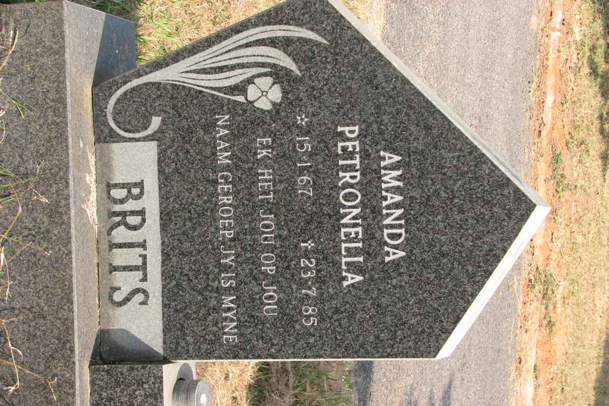 BRITS Amanda Petronella 1967-1985