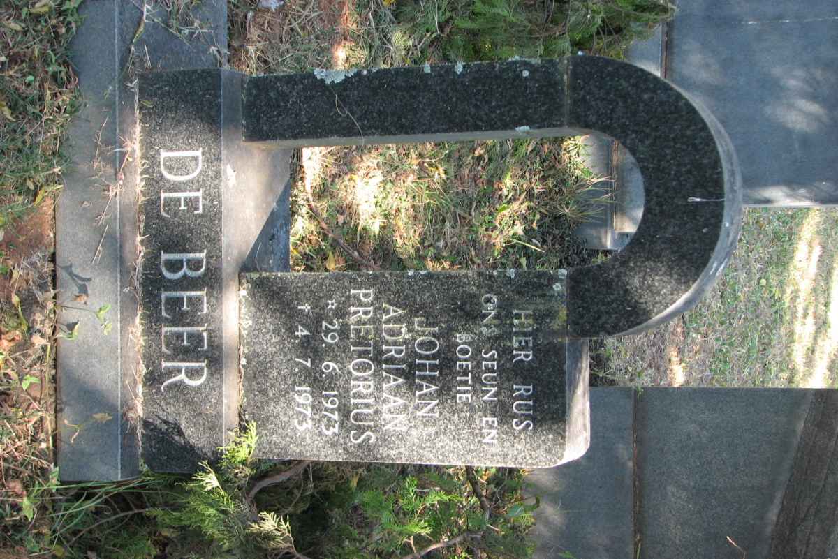 BEER Johan Adriaan Pretorius, de 1973-1973